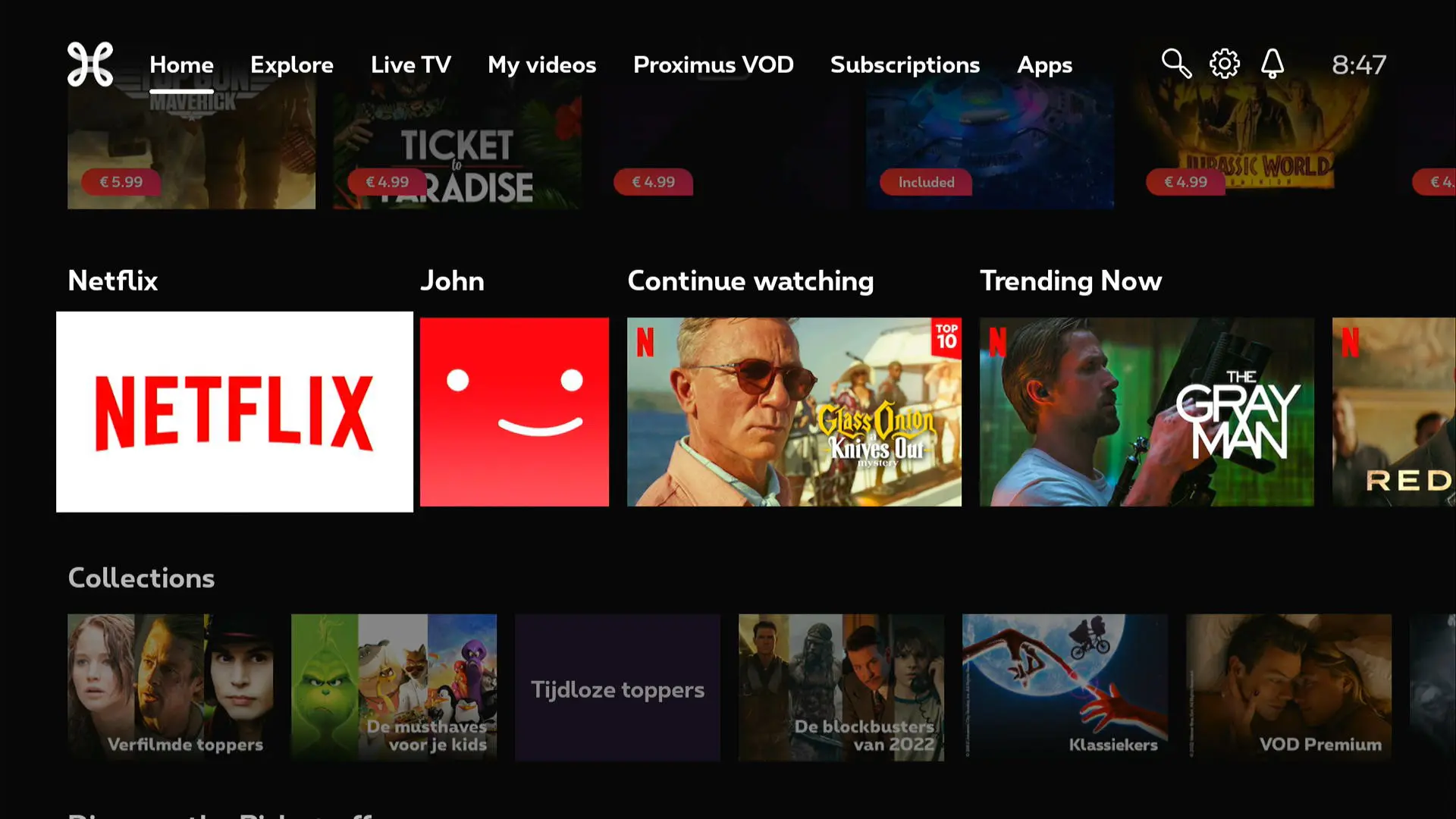 Proximus takes a new step in the integration of Netflix in Pickx
