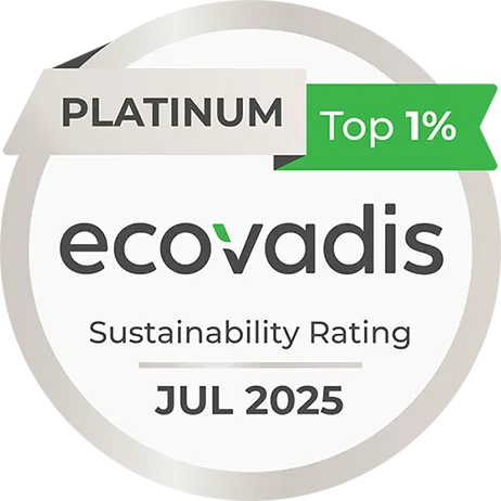 Ecovadis platinum medal 2025